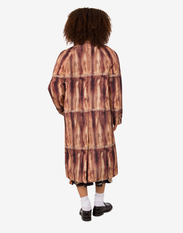 Printed canvas quilt Brown Moschino 2