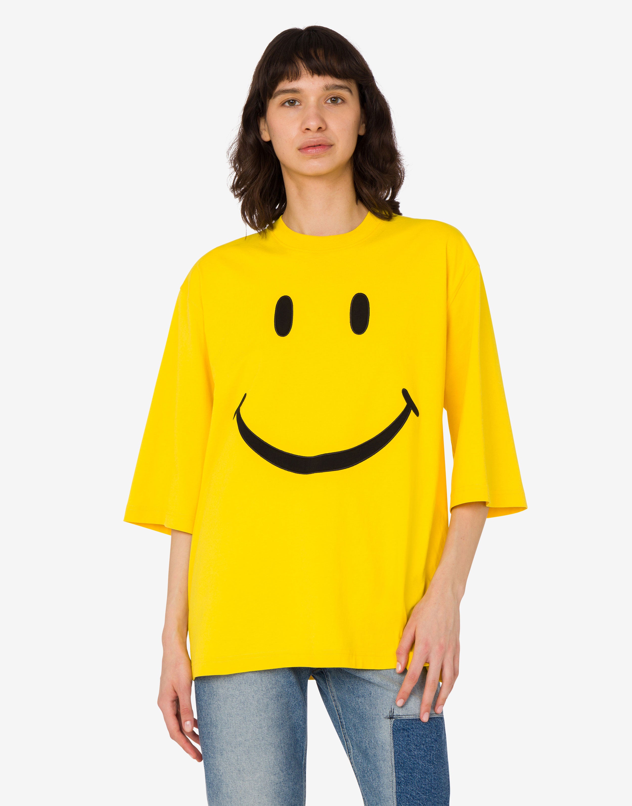 Camiseta de punto de algodón orgánico Smiley®
