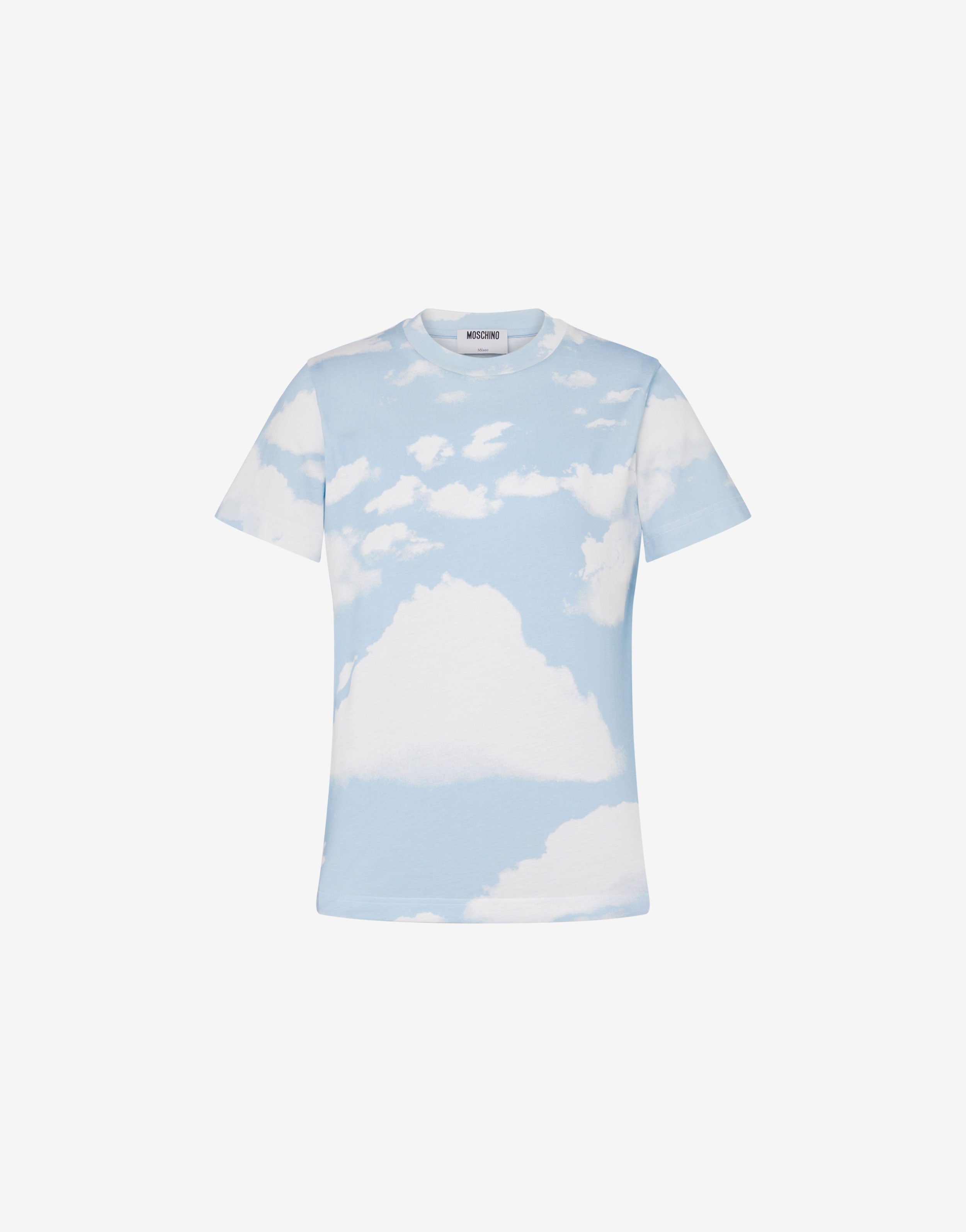 Organic cotton jersey T-shirt Archive Clouds | Moschino