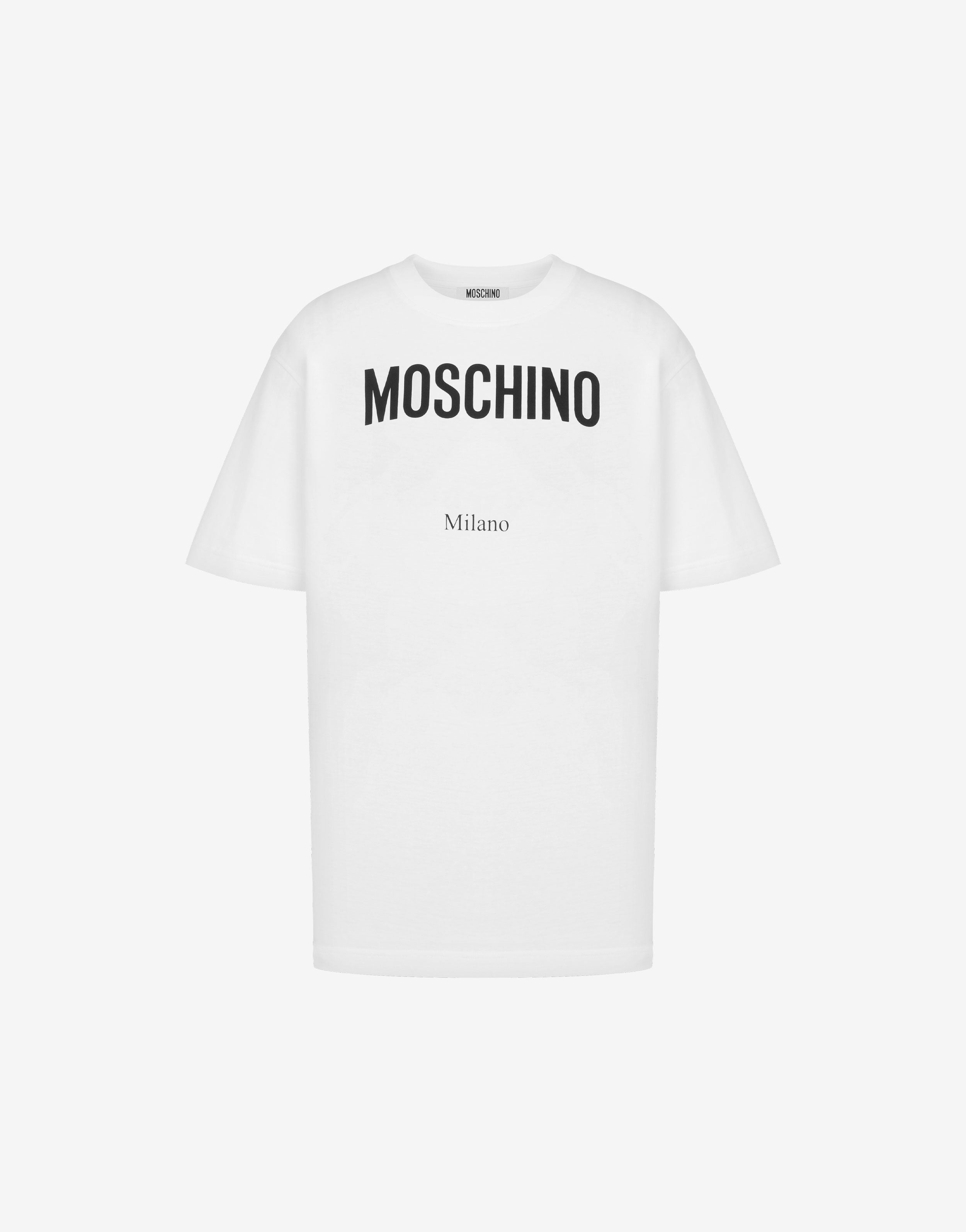 Printed organic cotton jersey T-shirt | Moschino