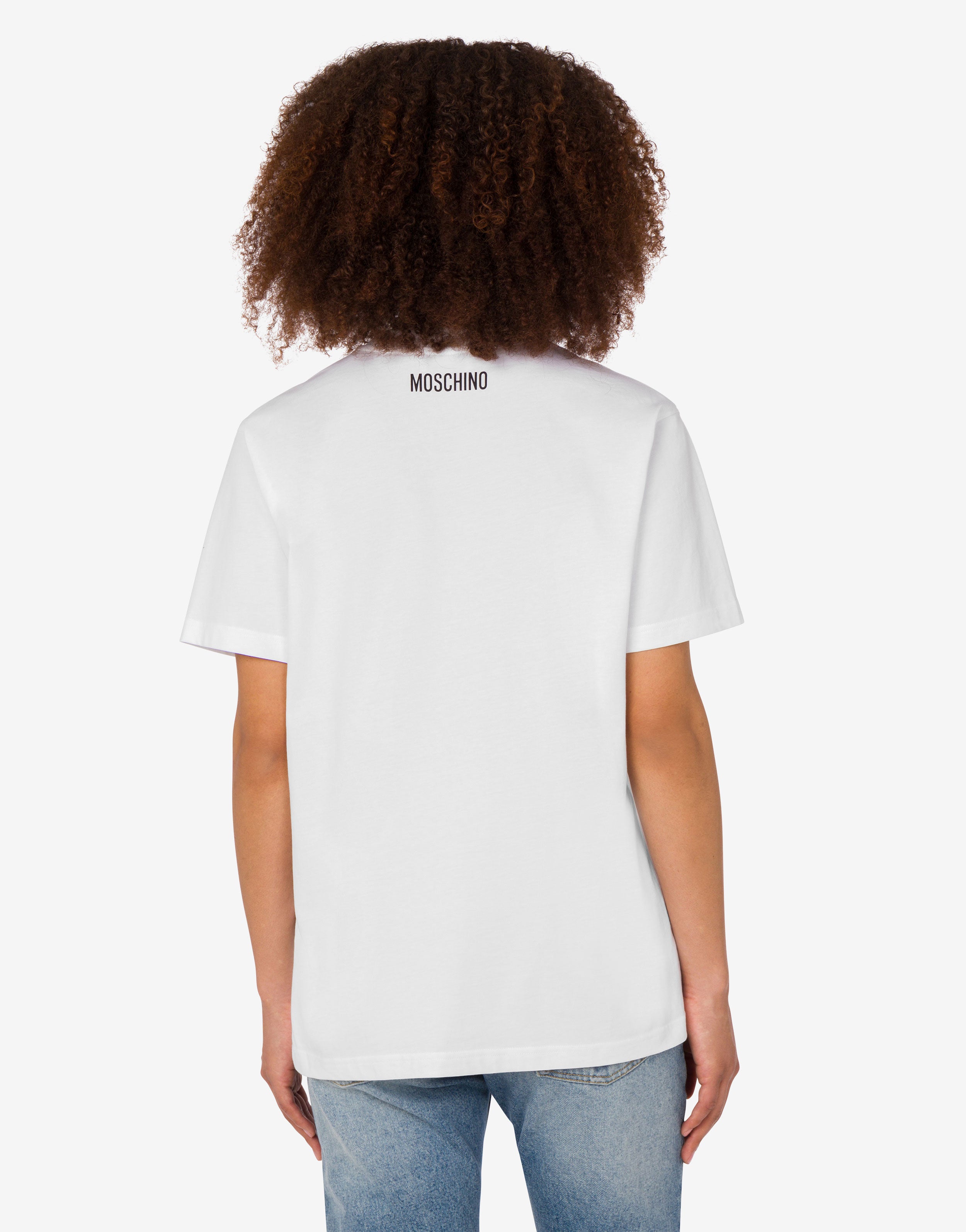 Printed organic cotton jersey T-shirt | Moschino