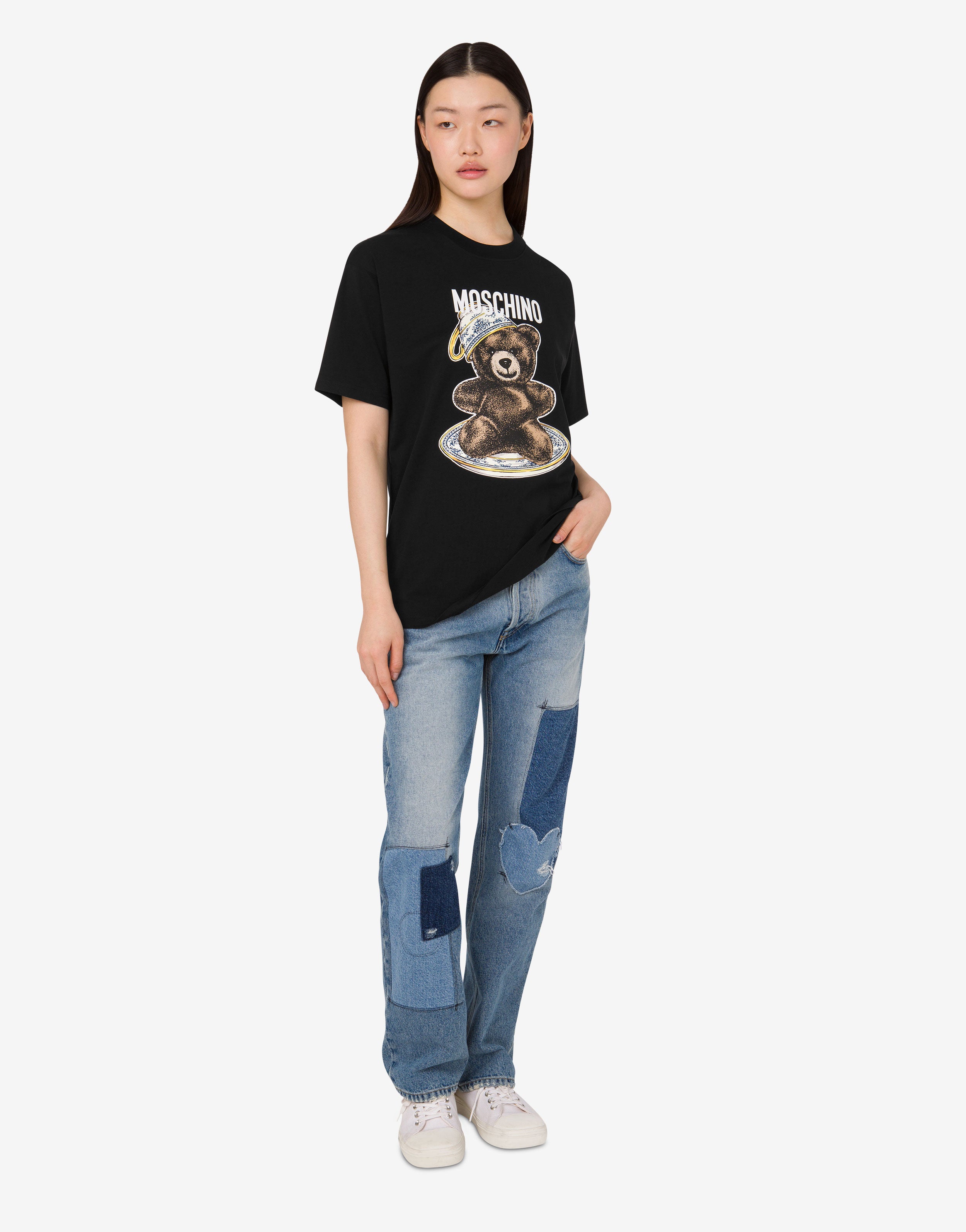 Organic cotton jersey T-shirt Moschino Teddy Bear | Moschino