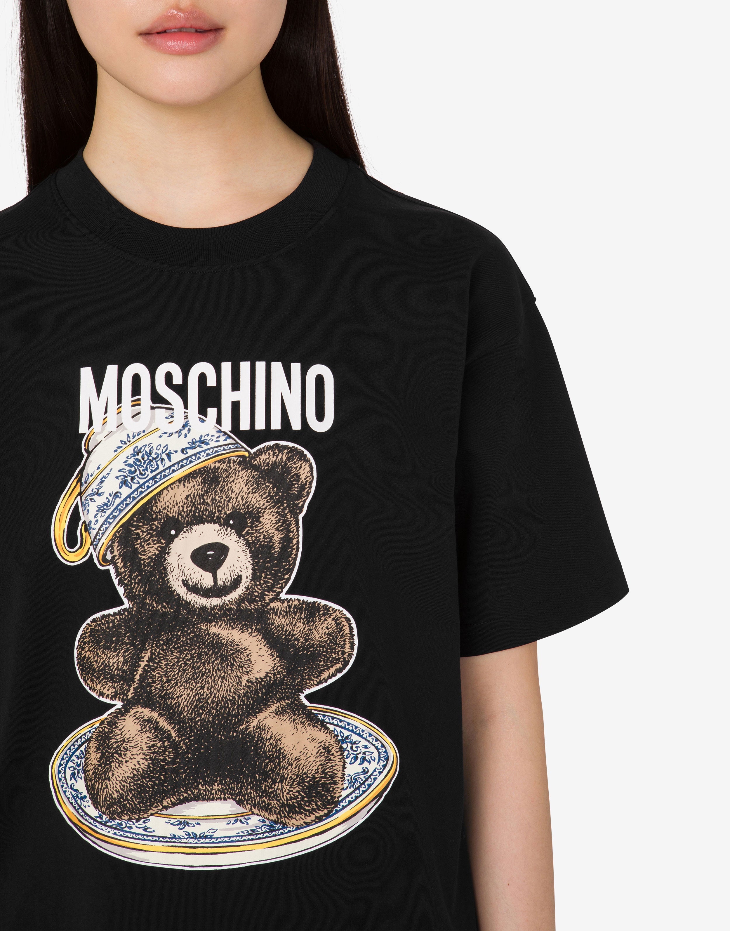 Organic cotton jersey T-shirt Moschino Teddy Bear | Moschino