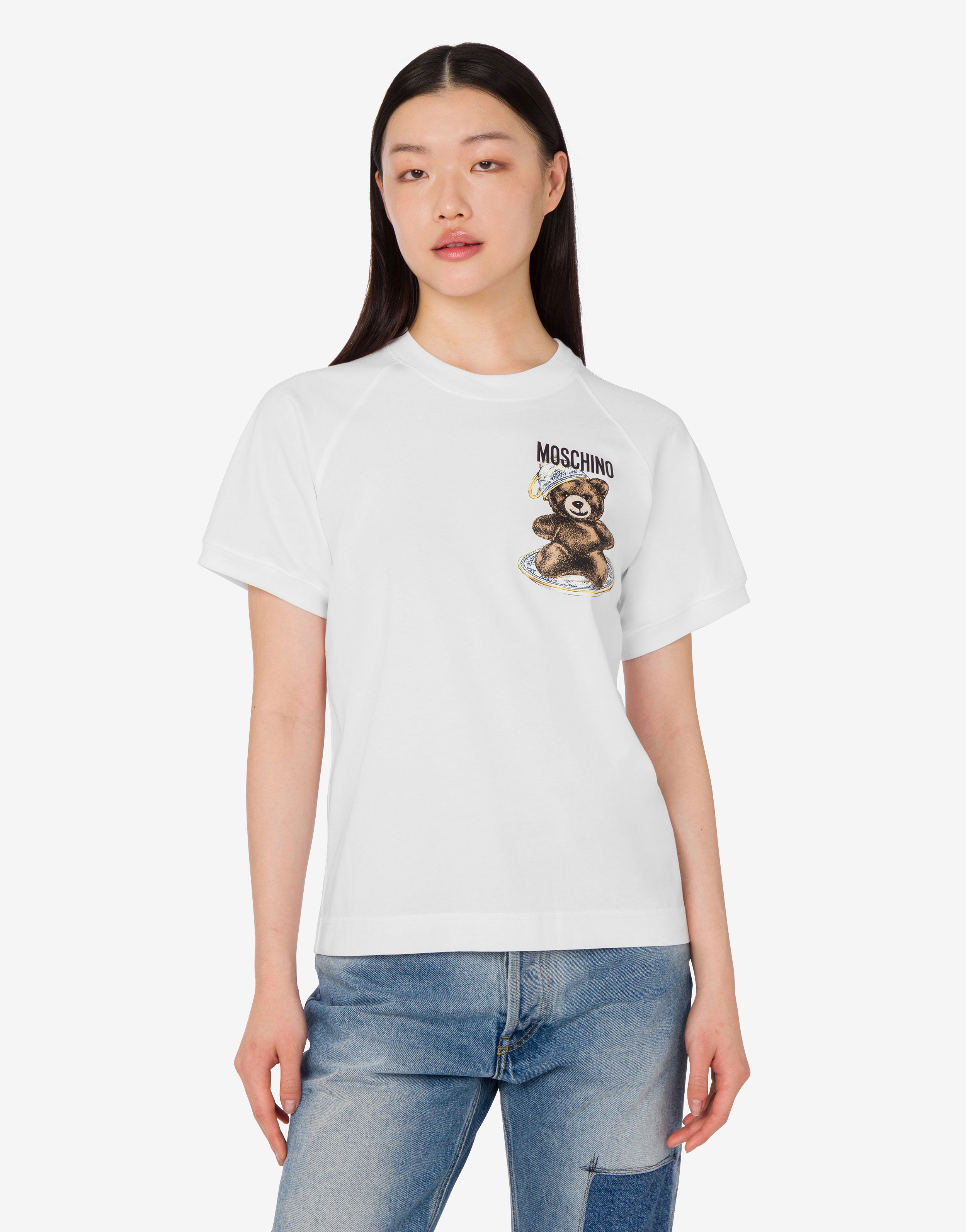 Organic cotton jersey T-shirt Moschino Teddy Bear | Moschino