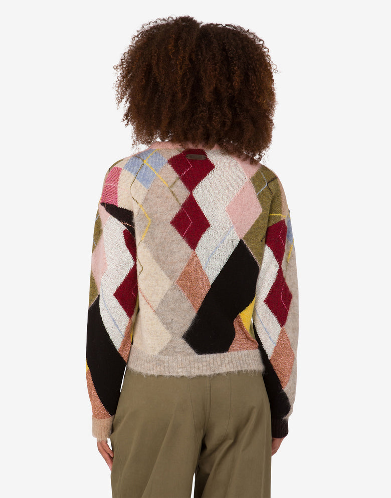 Jersey de gasa de mohair con incrustaciones Multicolor Moschino 3