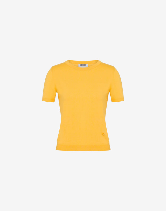 羊毛混纺毛衣Golden M 黄色 Moschino 0