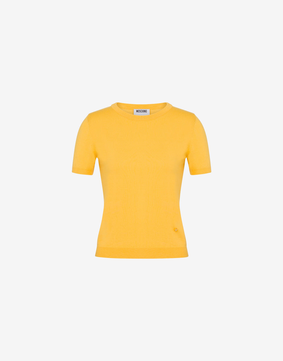羊毛混纺毛衣Golden M 黄色 Moschino 0