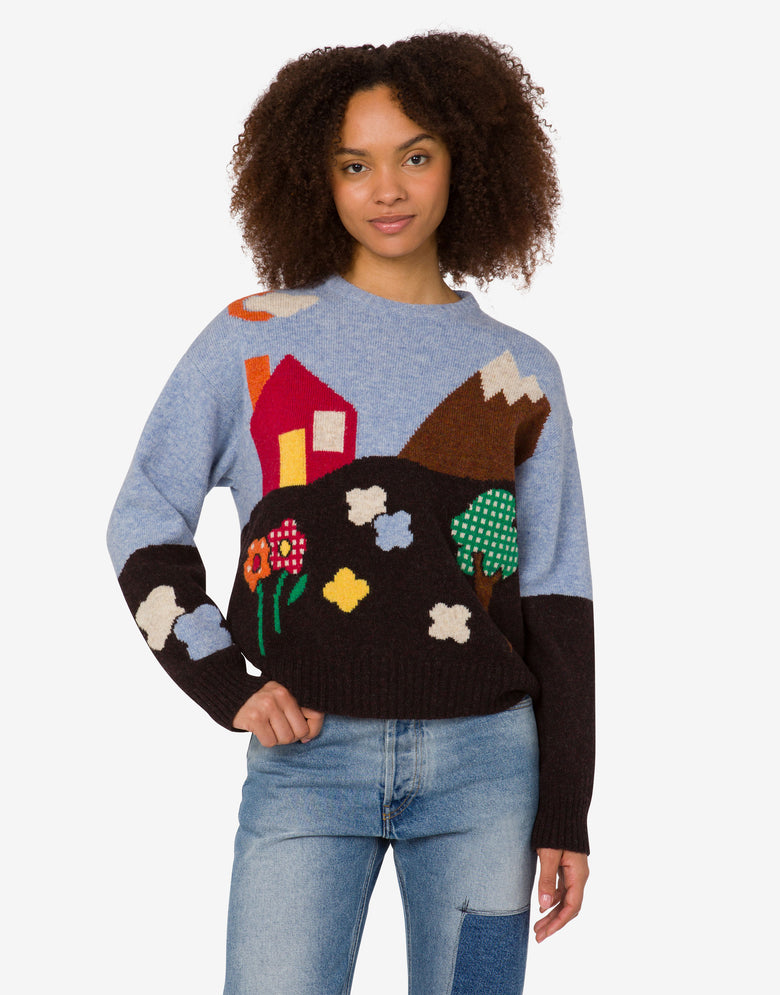 Jersey de lana Shetland Archive Multicolor Moschino 2