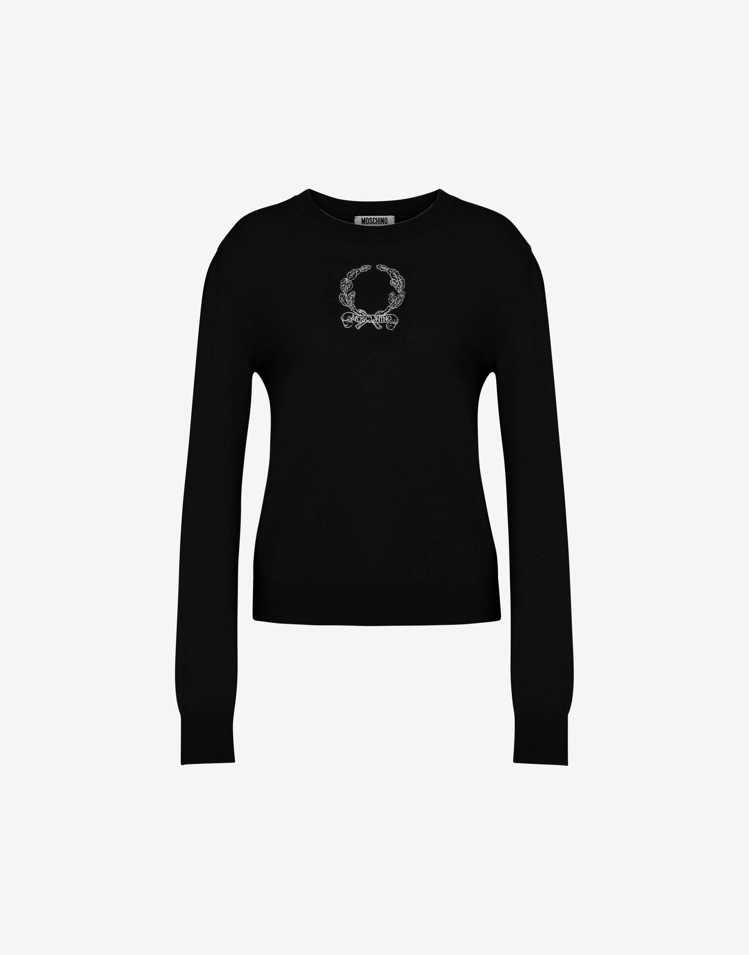 Wool blend pullover Laurel Crown | Moschino
