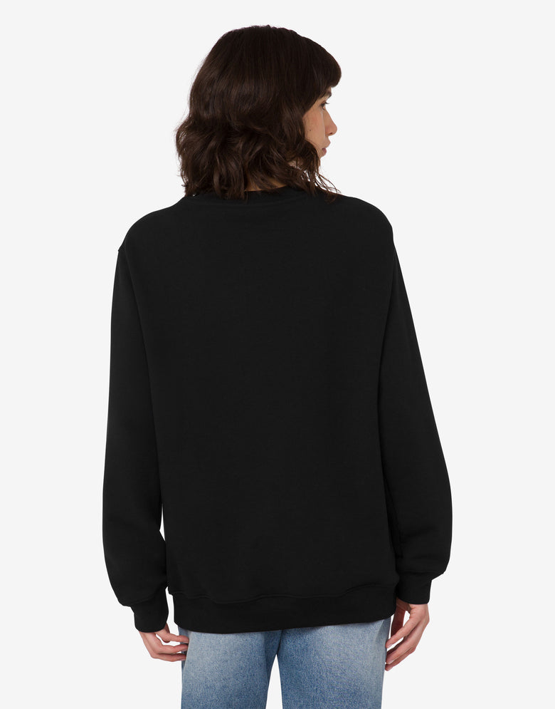 Printed organic cotton sweatshirt Black Moschino 3