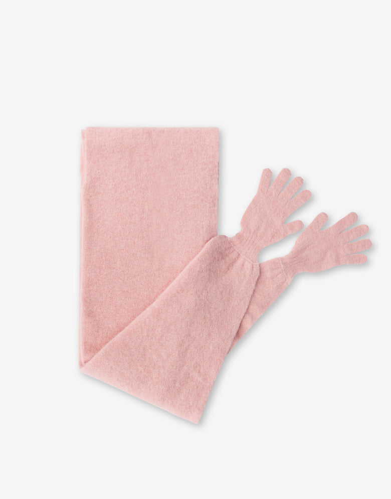Capucha de gasa de mohair Rosa cipria Moschino 1