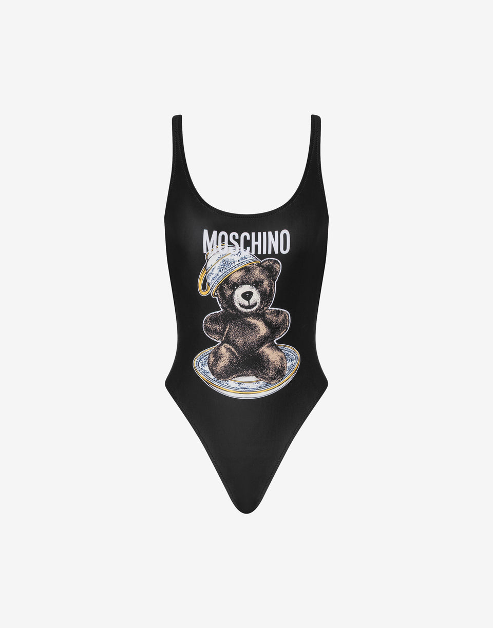 Moschino 泰迪熊连体泳衣 黑色 Moschino 0