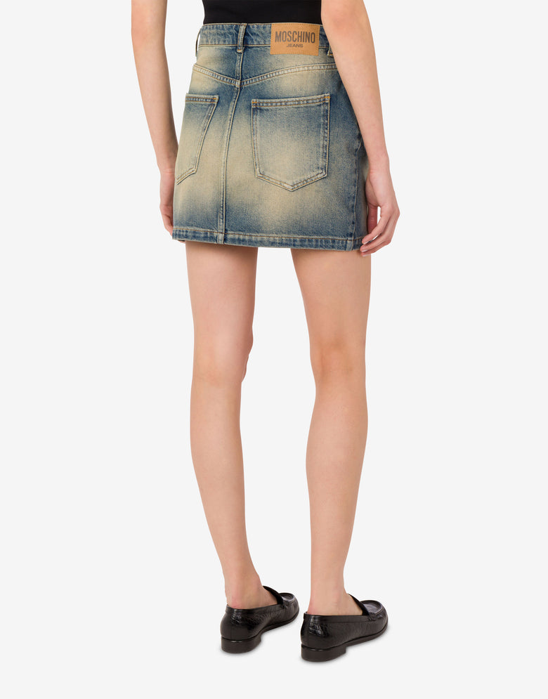 Minifalda vaquera de algodón Blue Denim Moschino Jeans 2