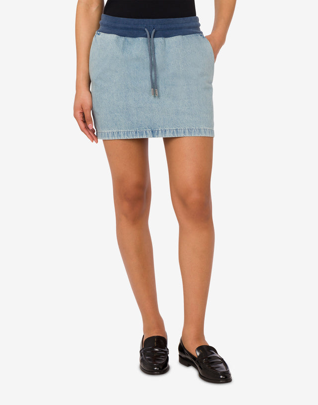 Minifalda vaquera de algodón Blue Denim Moschino Jeans 1