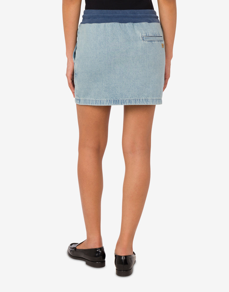 Cotton denim miniskirt Blue Denim Moschino Jeans 2