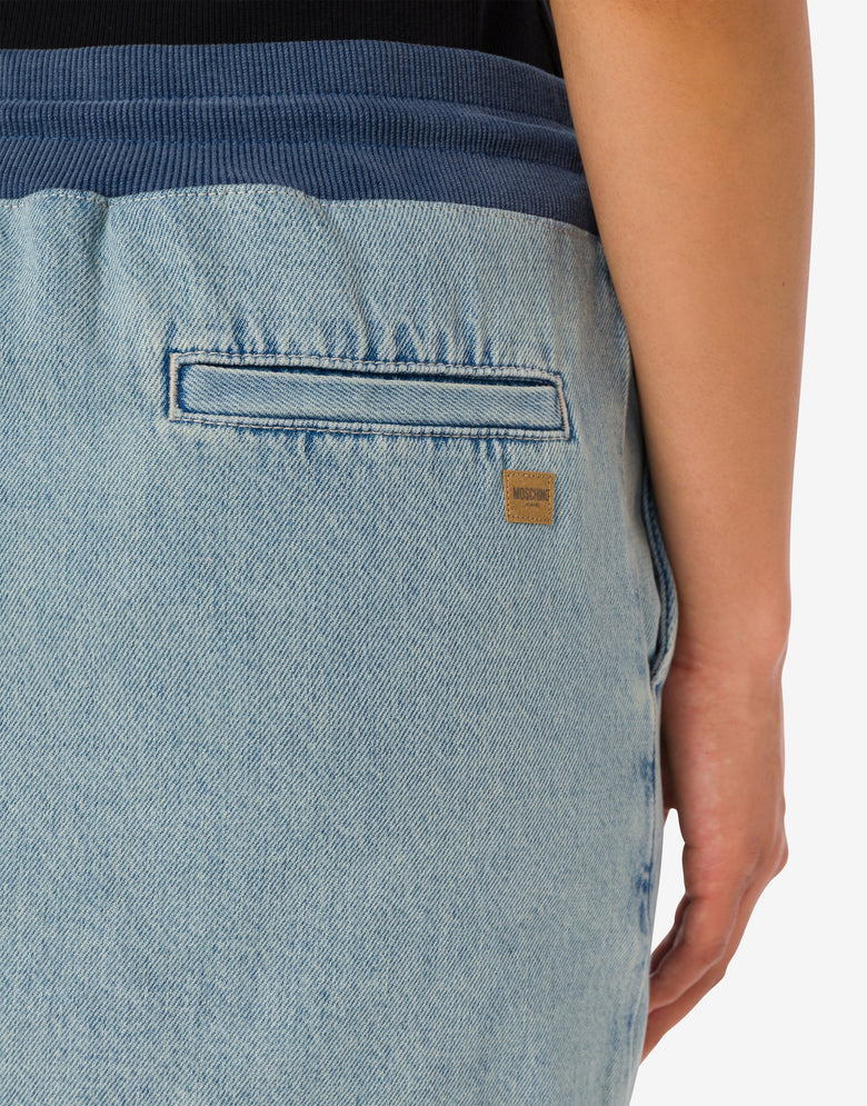 Cotton denim miniskirt Blue Denim Moschino Jeans 3