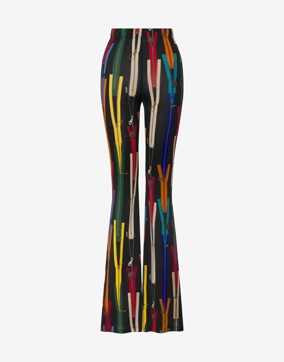 印花弹力针织长裤 黑色 Moschino Jeans 0