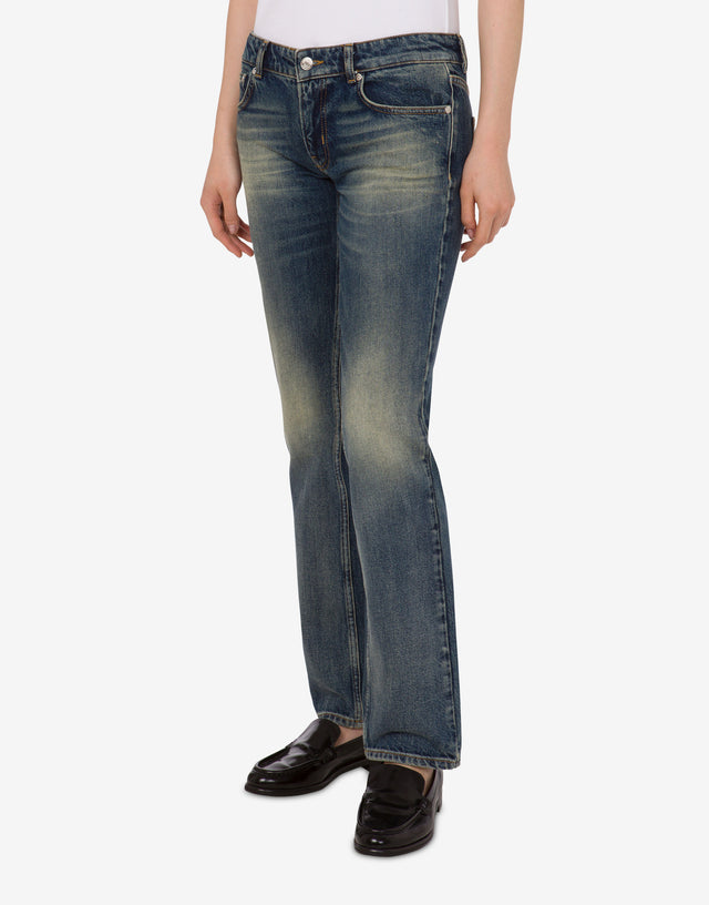 Pantalón vaquero de algodón Blue Denim Moschino Jeans 1