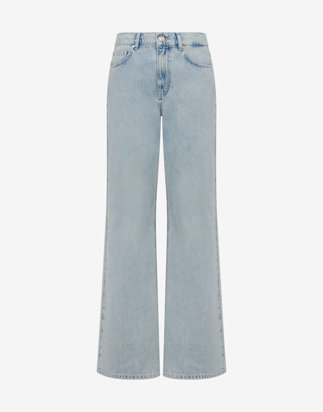 Pantalón vaquero de algodón Denim claro Moschino Jeans 0