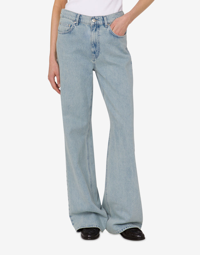 Pantalón vaquero de algodón Denim claro Moschino Jeans 1