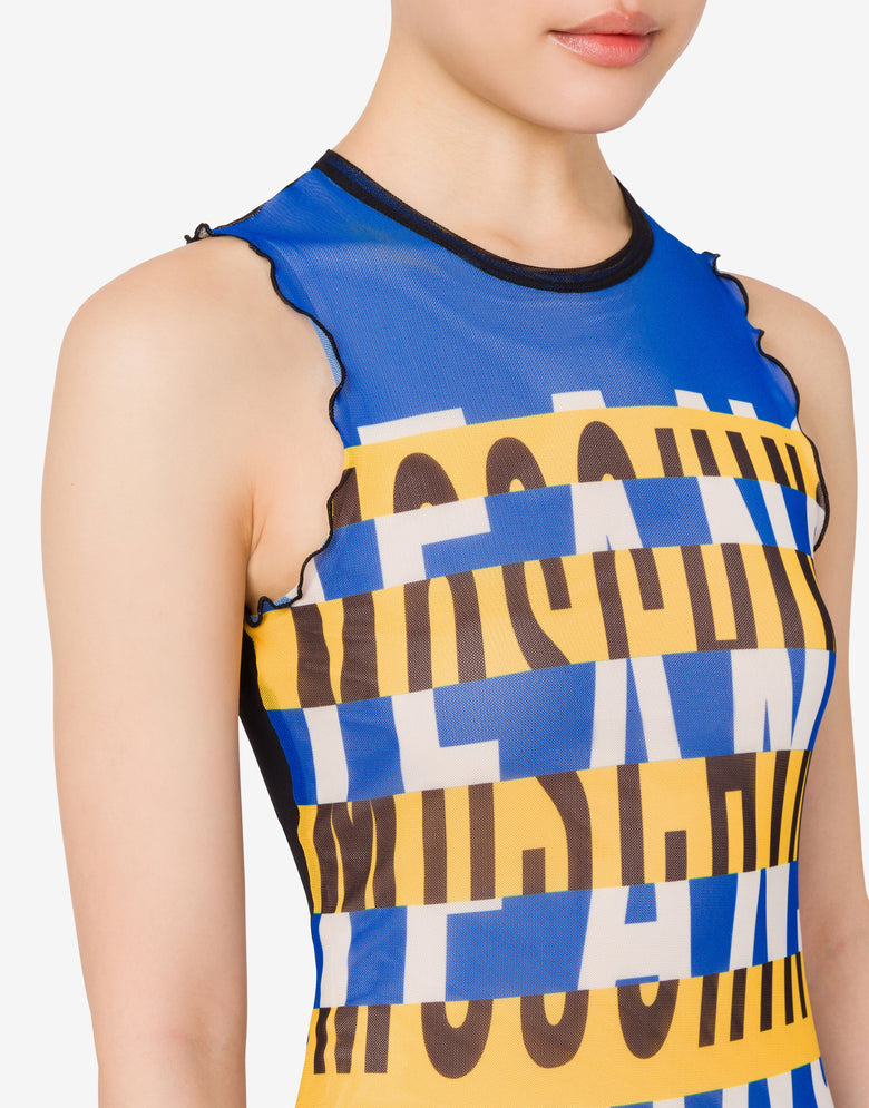 印花薄纱连衣裙 彩色 Moschino Jeans 3