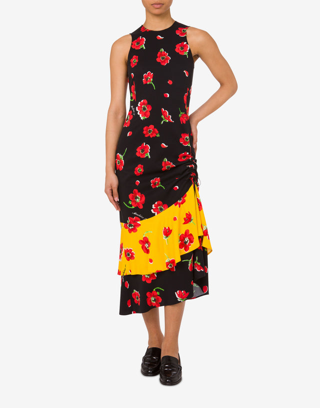 Vestido midi estampado Negro Moschino Jeans 1