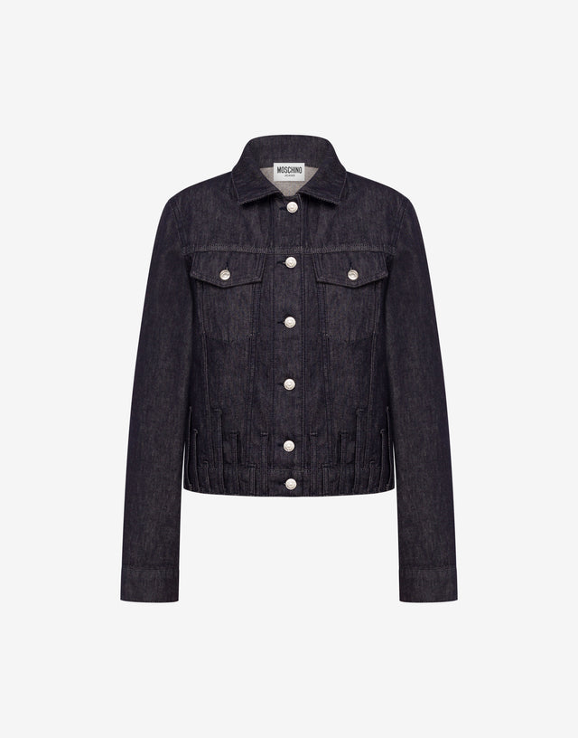 棉质牛仔夹克 深色牛仔蓝 Moschino Jeans 0