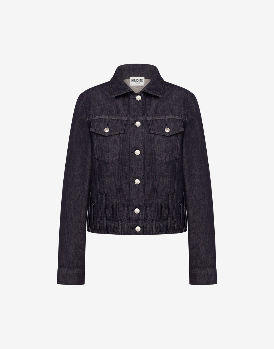 棉质牛仔夹克 深色牛仔蓝 Moschino Jeans 0