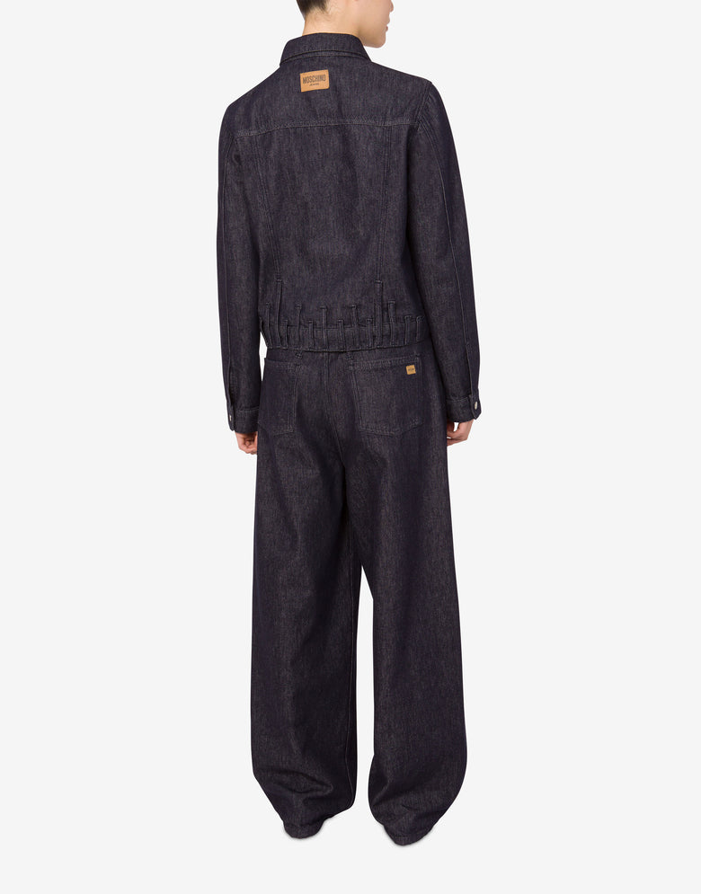 棉质牛仔夹克 深色牛仔蓝 Moschino Jeans 2