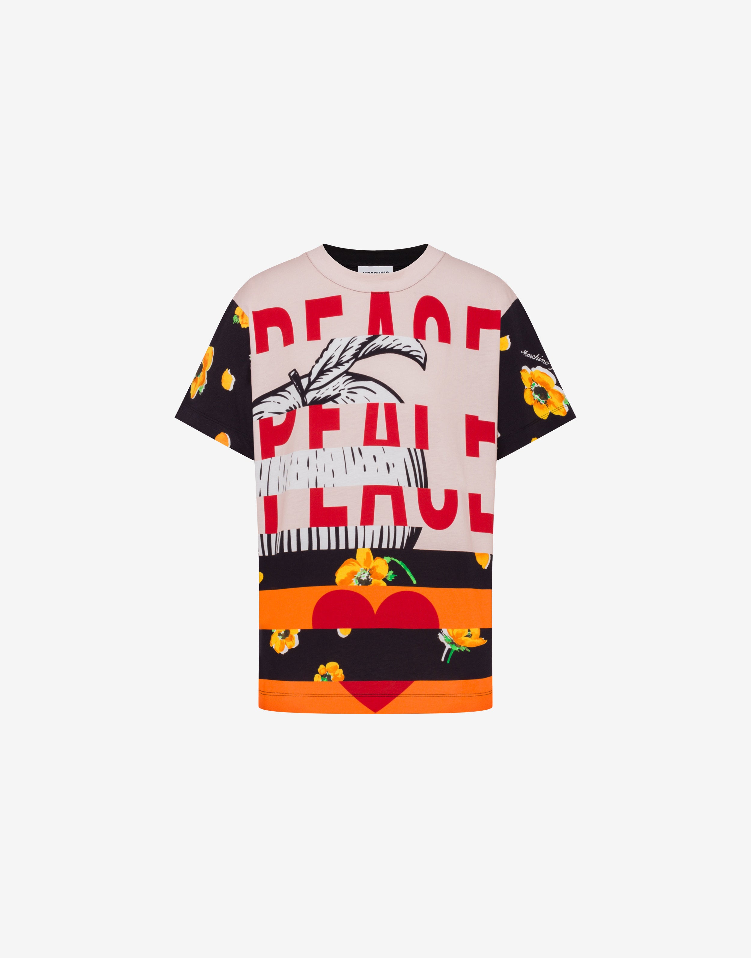 Camiseta estampada de jersey de algodón