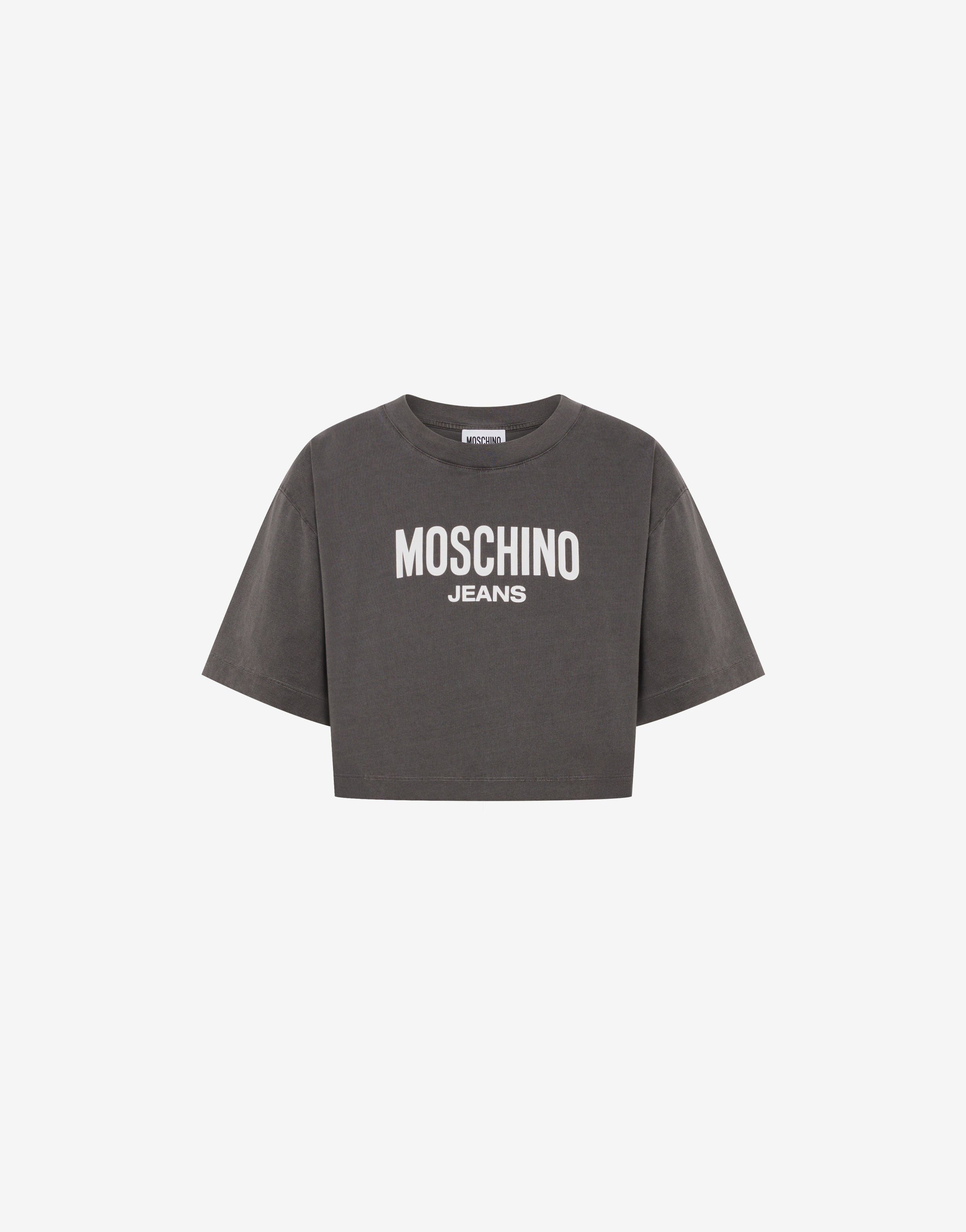 Tシャツ・カットソー MOSCHINO JEANS Woman T-Shirt Black 08873203 1555 Tシャツ・カットソー MOSCHINO JEANS Woman T-Shirt Black
