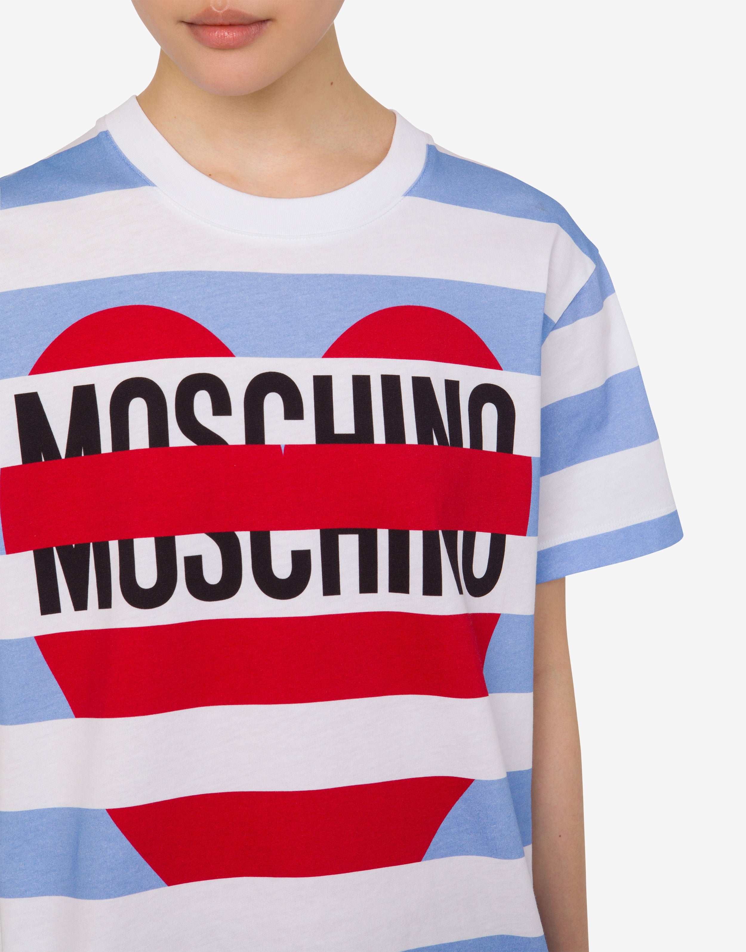 Printed cotton jersey T-shirt Moschino Jeans | Moschino