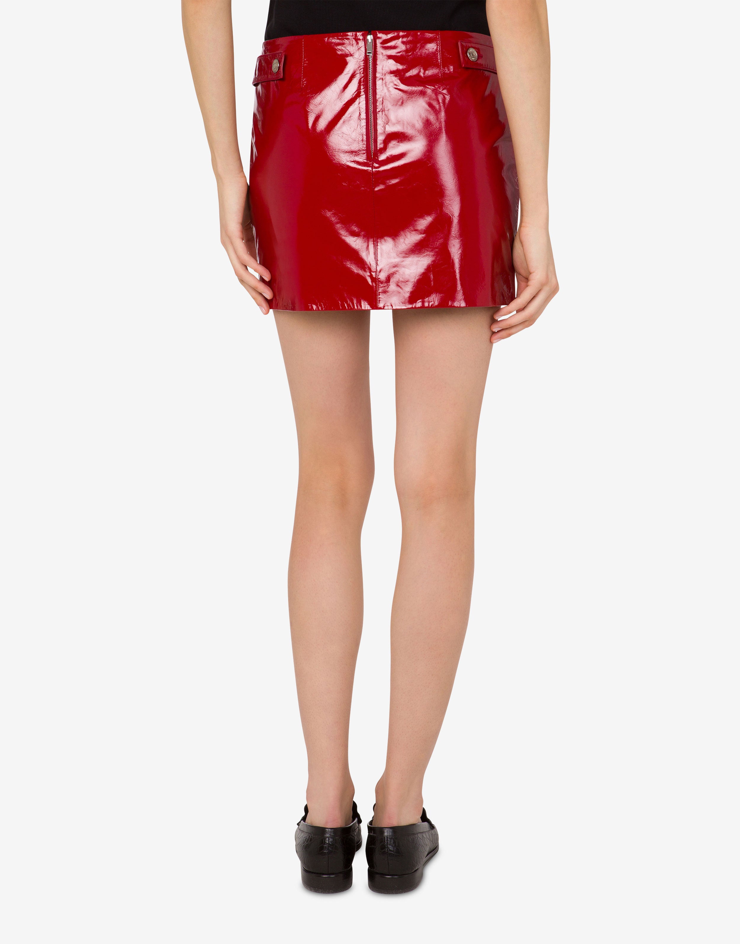 Patent leather mini skirt Moschino Jeans | Moschino