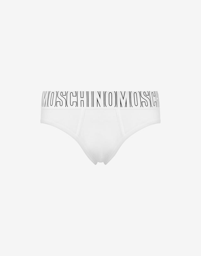 橡胶弹力针织内裤  白色 Moschino 0