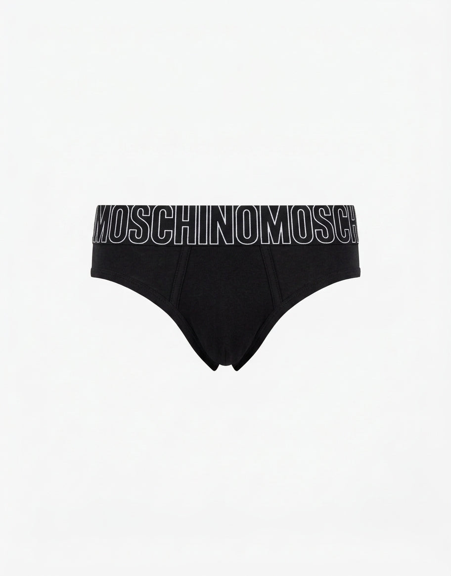 Slip in stretch jersey Rubber Black Moschino 0