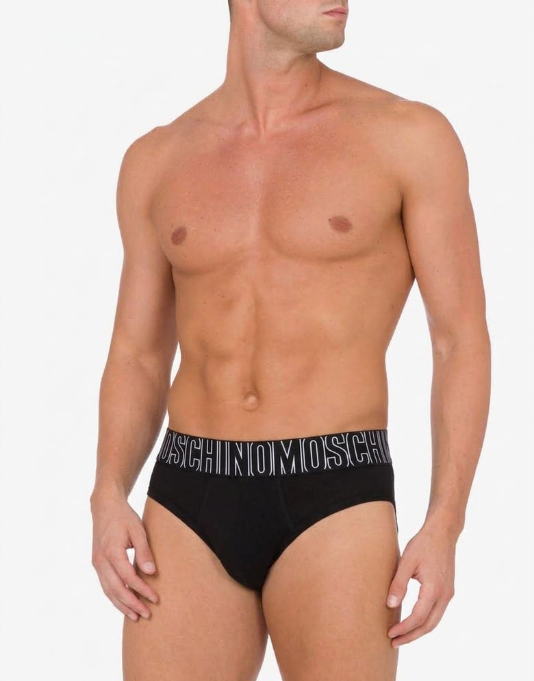Slip in stretch jersey Rubber Black Moschino 1