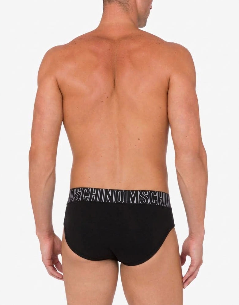 Slip in stretch jersey Rubber Black Moschino 2