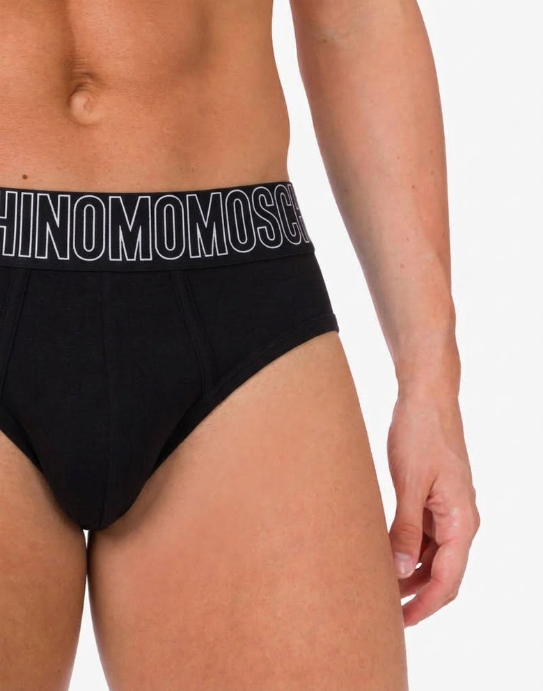 Slip in stretch jersey Rubber Black Moschino 3