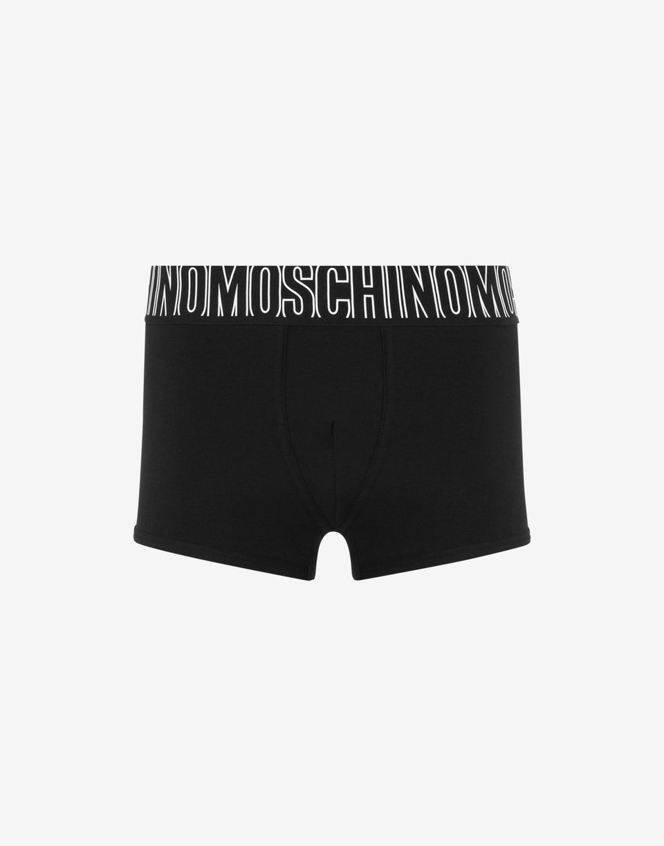Boxer in stretch jersey Rubber Black Moschino 0