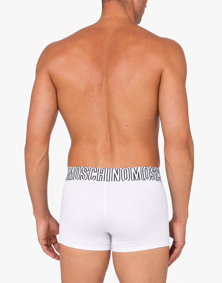 Boxer in stretch jersey Rubber White Moschino 2