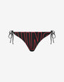 Printed lycra swim briefs