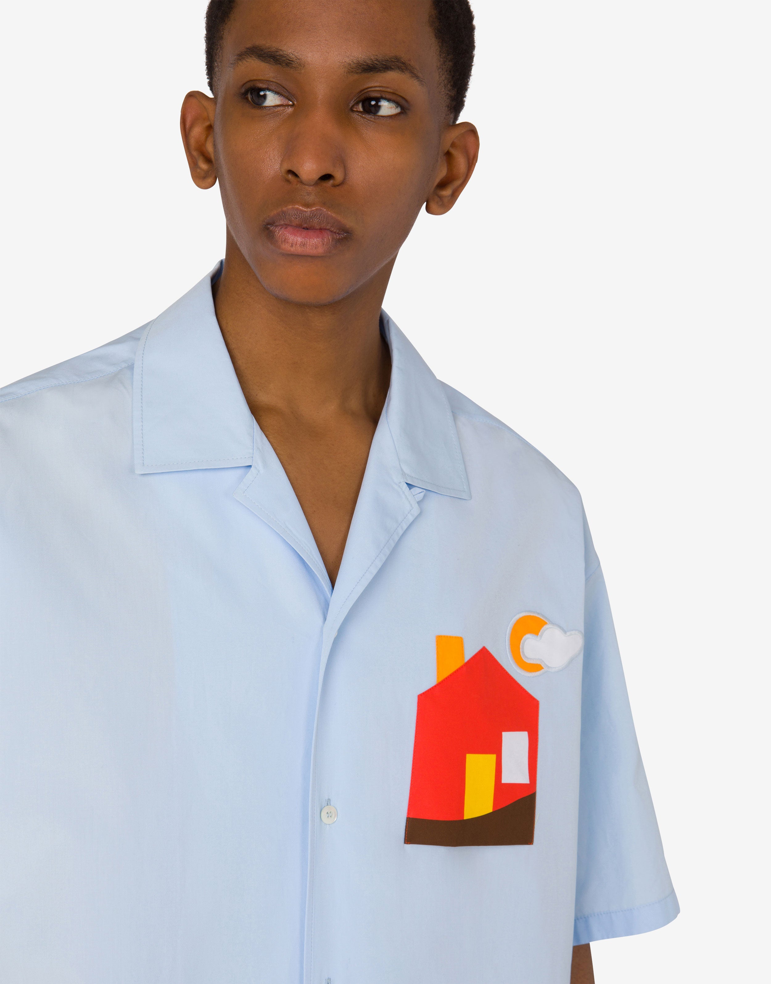 Cotton poplin shirt Archive | Moschino