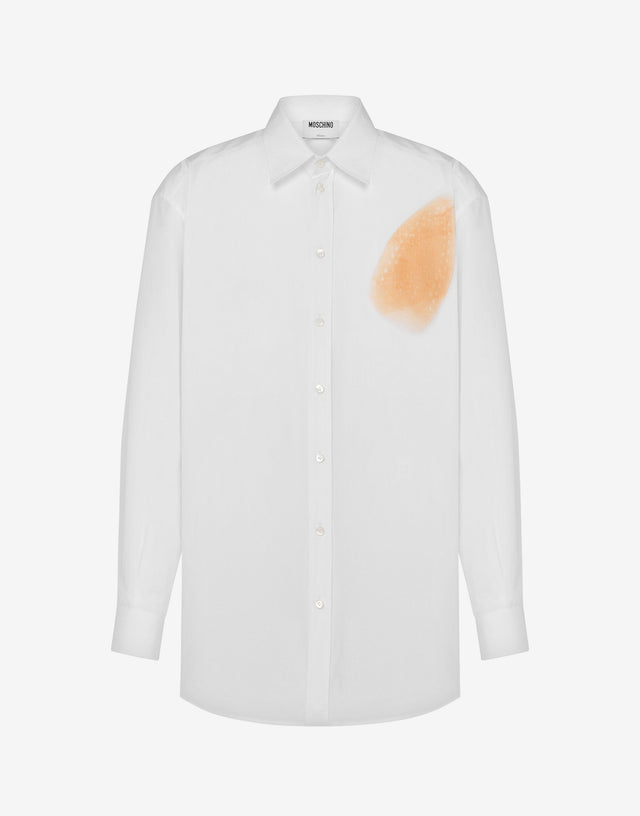Cotton poplin shirt Archive White Moschino 0