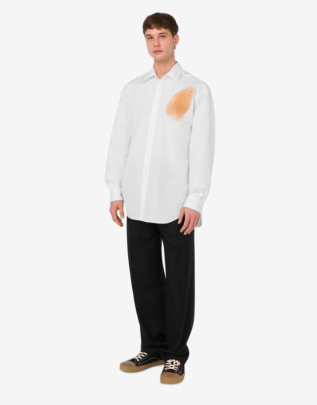 Cotton poplin shirt Archive White Moschino 1