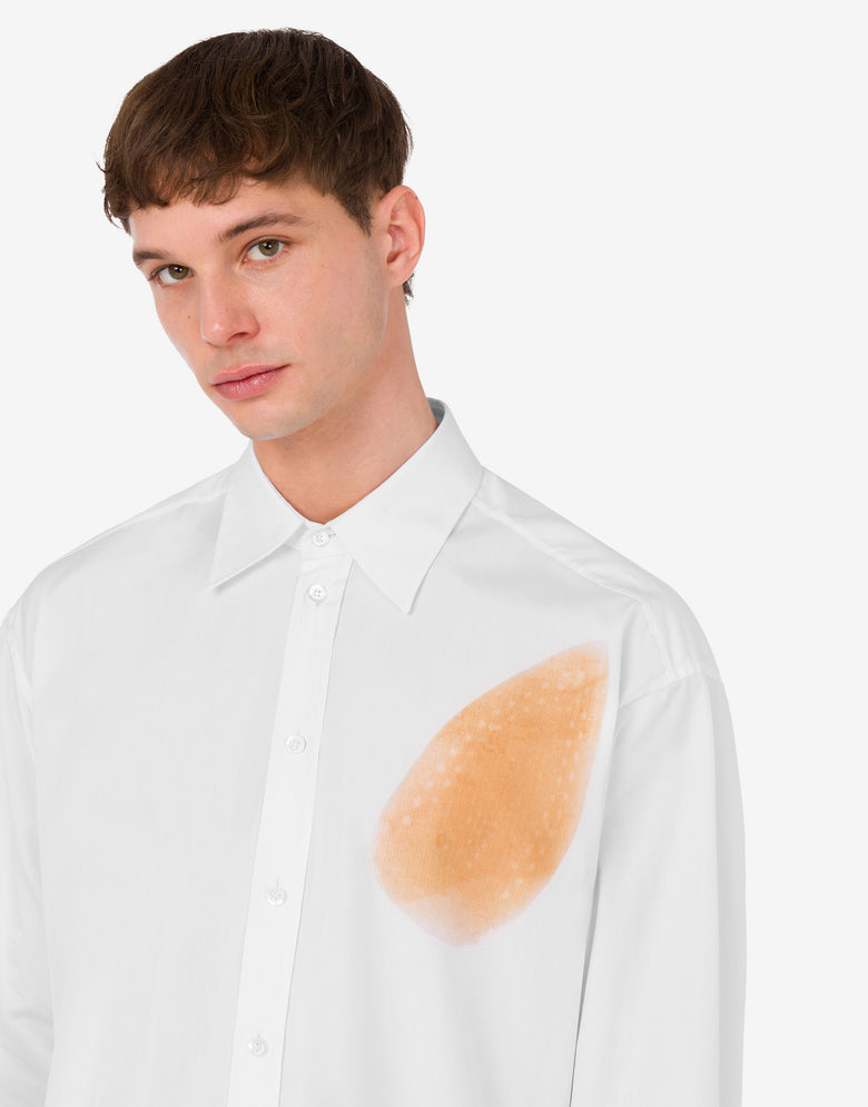 Cotton poplin shirt Archive White Moschino 4