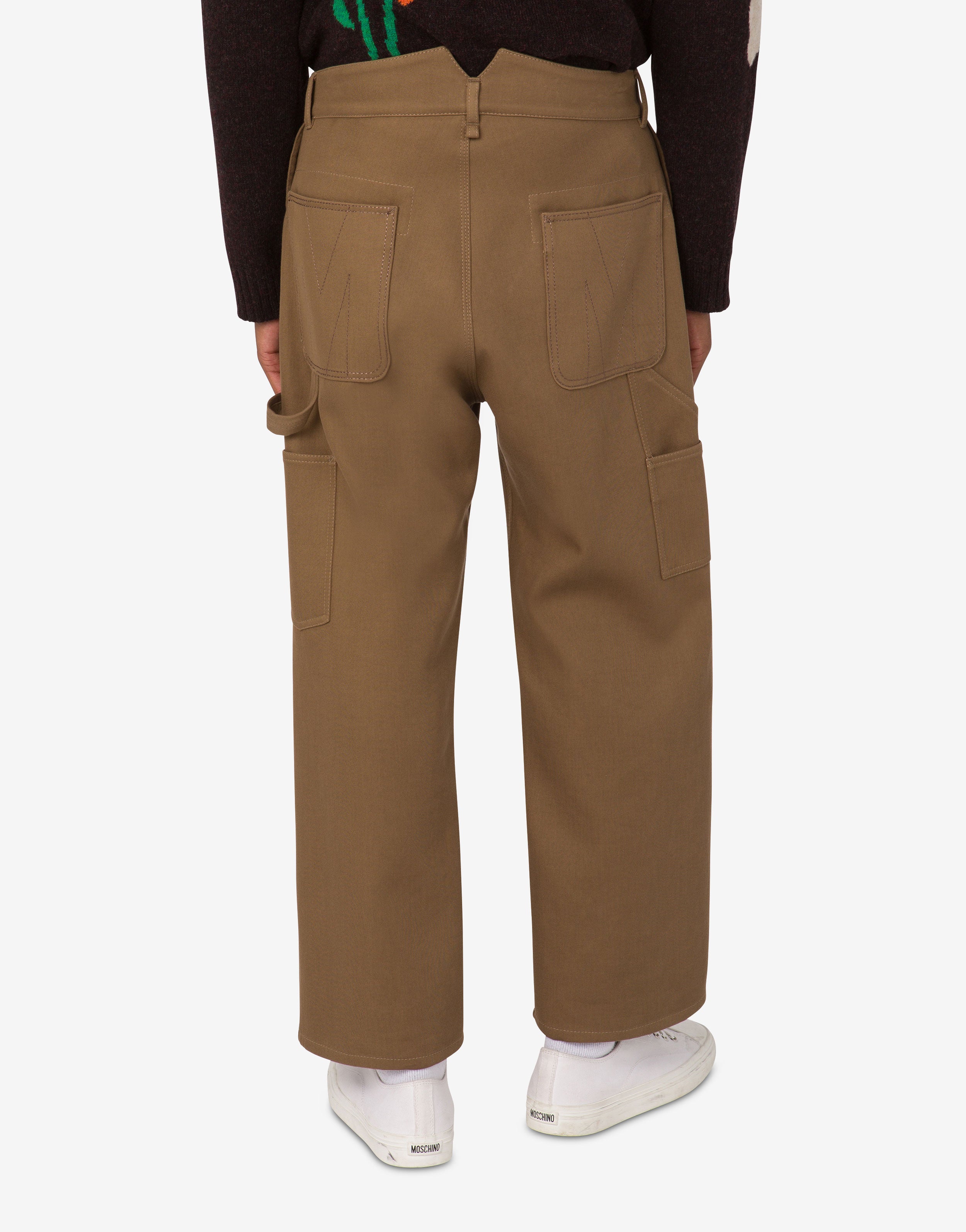 Double cotton tricotine pants | Moschino