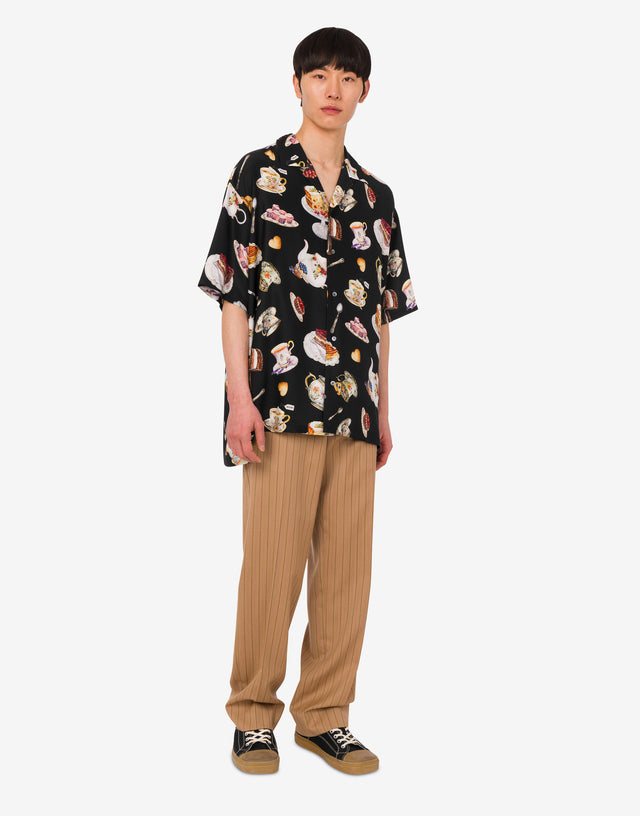Wool pants Tan Moschino 1