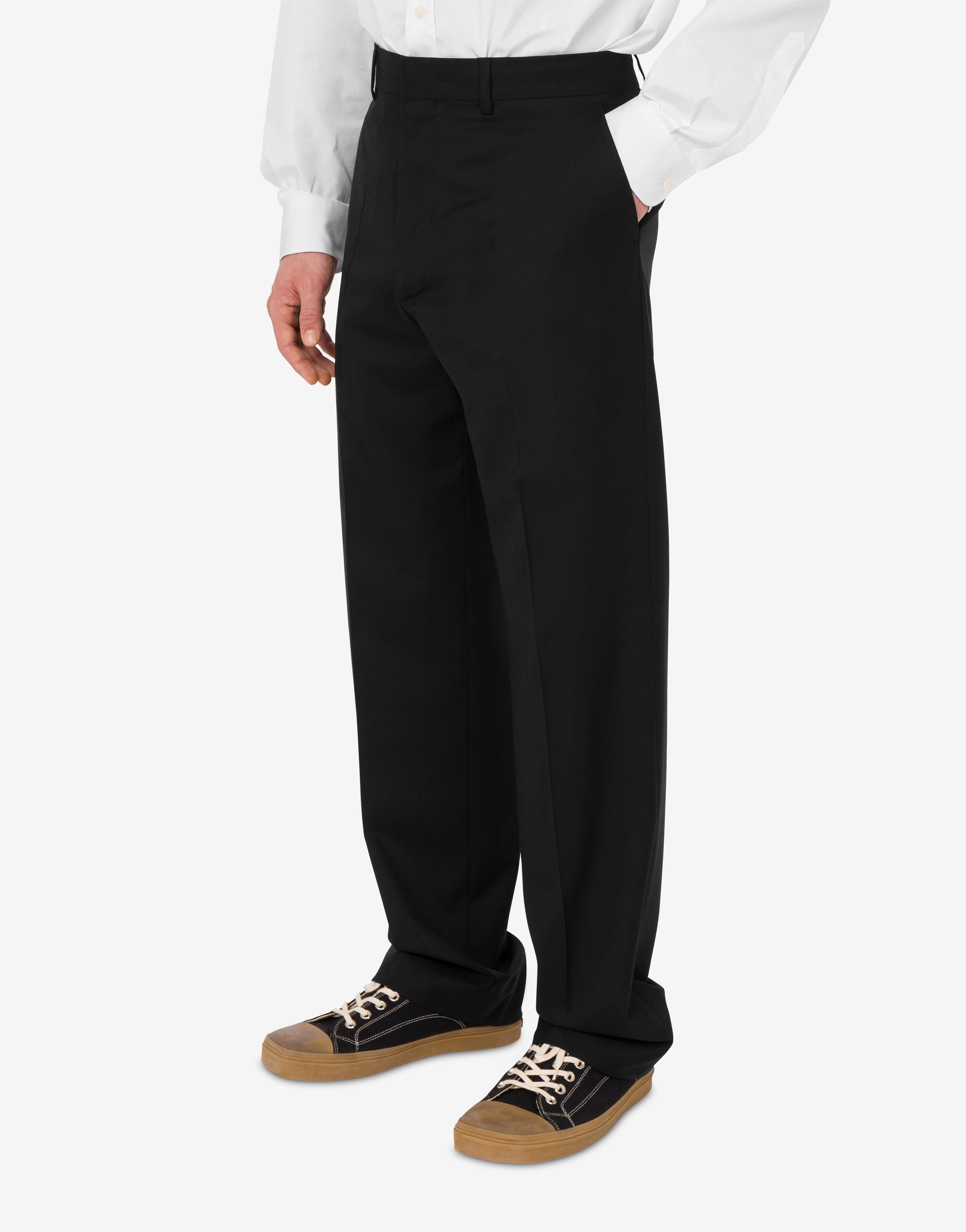 Wool canvas pants | Moschino