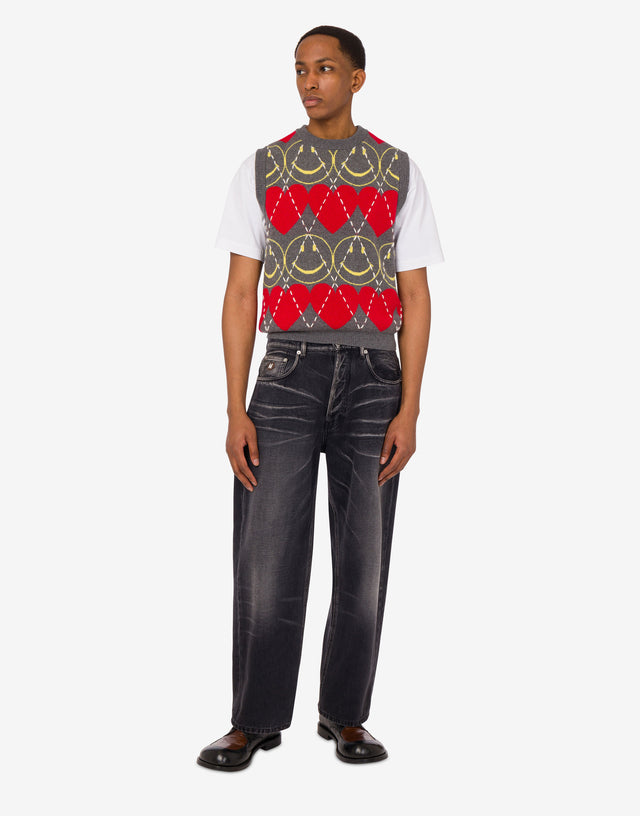 棉质牛仔长裤 黑色 Moschino 1