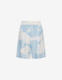 Silk twill bermuda shorts Archive Clouds